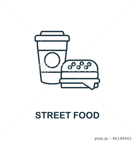 Street Food icon. Line element from big city life collection. Linear Street Food icon sign for web design, infographics and more. Street Food icon. Line element from big city life collection. Linear Street Food icon sign for web design, infographics and more. 86198402