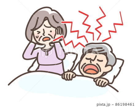 いびきをかく男性 いびきをかく男性 86198461