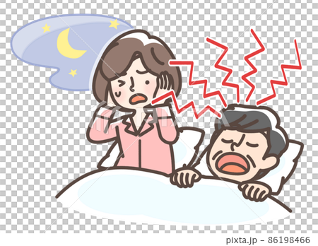 いびきをかく男性 86198466