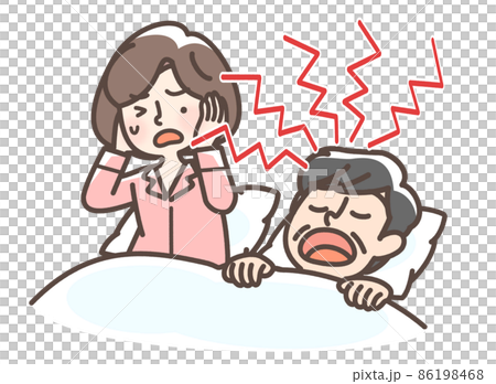 いびきをかく男性 86198468