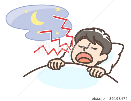 いびきをかく男性 86198472