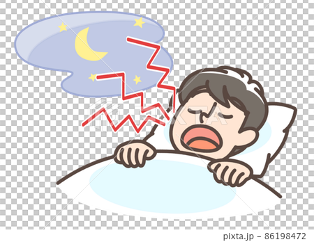 いびきをかく男性 86198472
