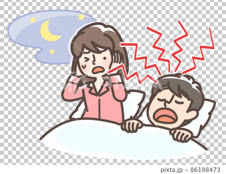 Snoring male Snoring male 86198473