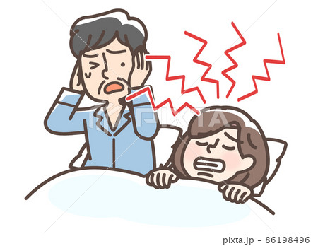 歯ぎしりをする女性 歯ぎしりをする女性 86198496