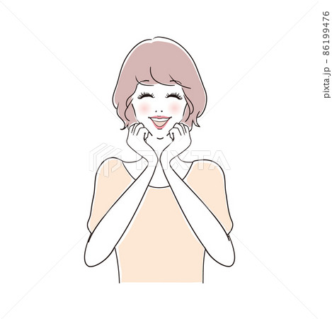 笑顔の可愛い女性 笑顔の可愛い女性 86199476