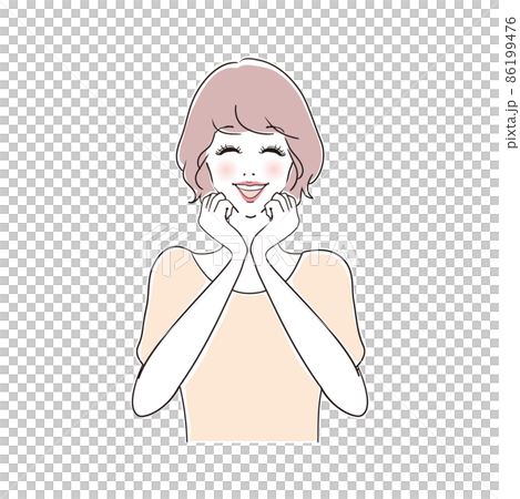 笑顔の可愛い女性 笑顔の可愛い女性 86199476