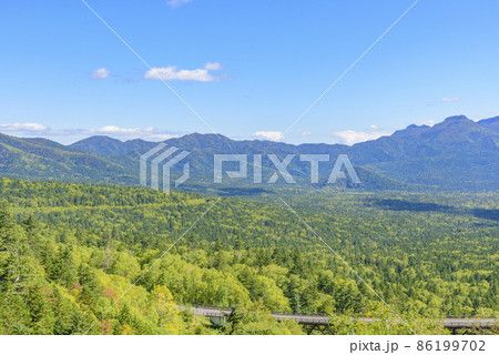 晩夏 北海道　三国峠からの展望 86199702