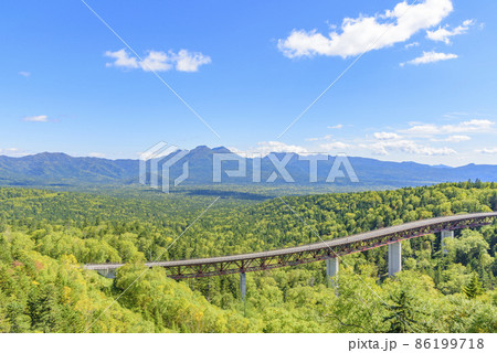 晩夏 北海道 三国峠からの展望 晩夏 北海道 三国峠からの展望 86199718