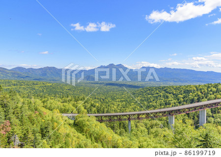 晩夏 北海道　三国峠からの展望 86199719