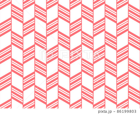 Abstract geometric pattern with stripes, lines. Seamless vector background. White and pink ornament. Simple lattice graphic design 86199803