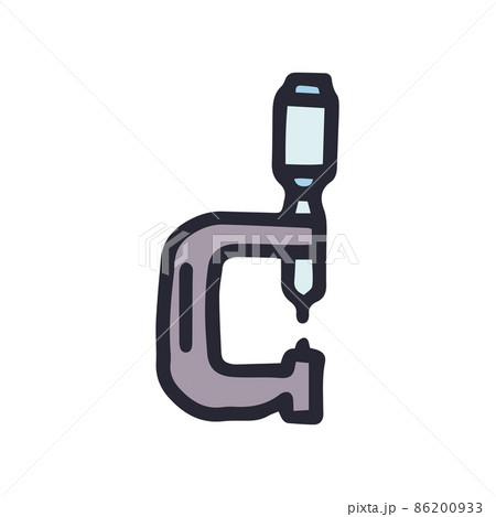 micrometer color vector doodle simple icon design 86200933