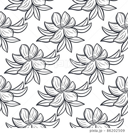 Floral wallpaper seamless pattern Floral wallpaper seamless pattern 86202509