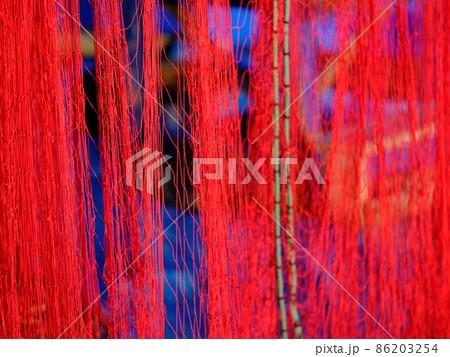 自然乾燥された海老網 86203254