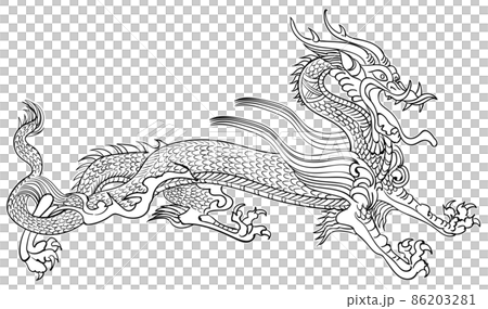 藍龍-黑白 86203281