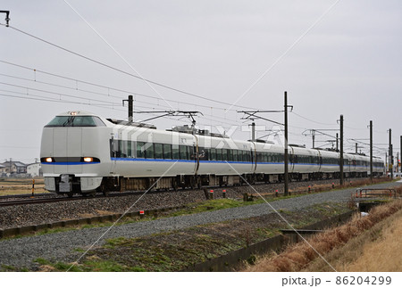 北陸本線 加賀笠間-美川 683系 T45編成(金沢) サンダーバード 北陸本線 加賀笠間-美川 683系 T45編成(金沢) サンダーバード 86204299