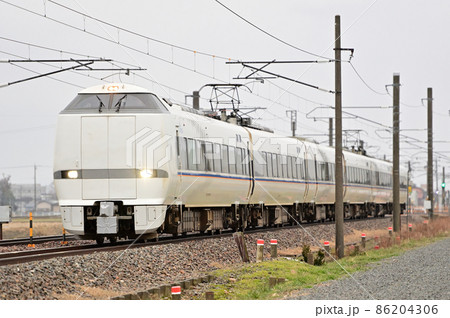 北陸本線　加賀笠間－美川　683系　N03編成（金沢）　しらさぎ 86204306