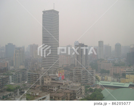 the cityscape of Beijing Road, Guangzhou, china 1 Oct 2004 86205077