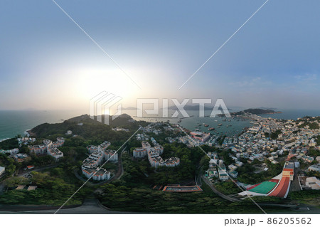 Cheung Chau island view from Aerial view, Hong Kong. 7 Jan 2022 Cheung Chau island view from Aerial view, Hong Kong. 7 Jan 2022 86205562