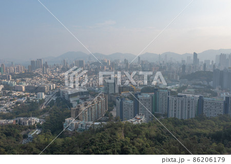 a middle kowloon view at Lung Cheung Road, hk 8 Jan 2022 86206179