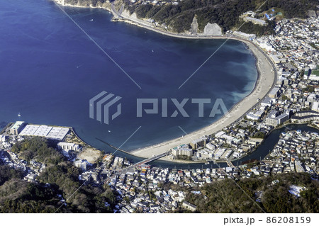 逗子海岸を空撮 逗子海岸を空撮 86208159