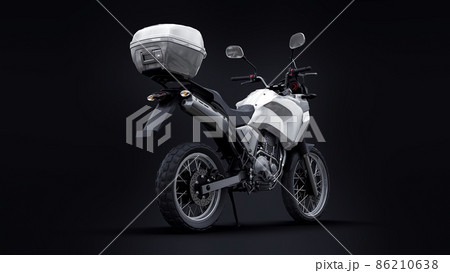 lightweight touristic enduro motorcycle 3d illustration 86210638