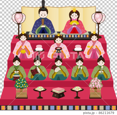 Hina娃娃4層裝飾 Hina娃娃4層裝飾 86211679