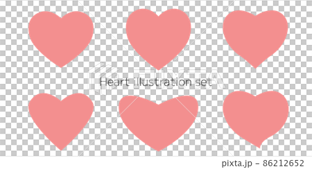 簡單的心符號插圖集 簡單的心符號插圖集 86212652