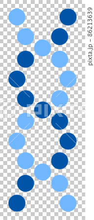 遺伝子のDNAを表現した螺旋状のイラスト 86213639