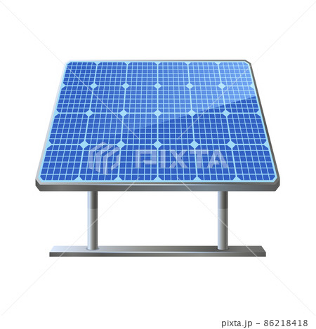 Solar Panel Cell on White Background. Vector 86218418