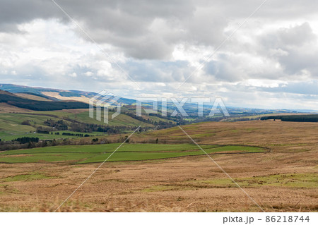 Sunny view of rural landscape Sunny view of rural landscape 86218744