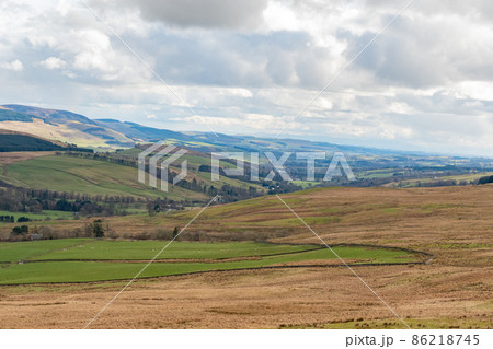 Sunny view of rural landscape Sunny view of rural landscape 86218745