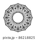 Mandala flower shape, vector design decorate for background 86218825