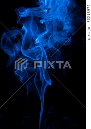 abstract blue smoke 86218972
