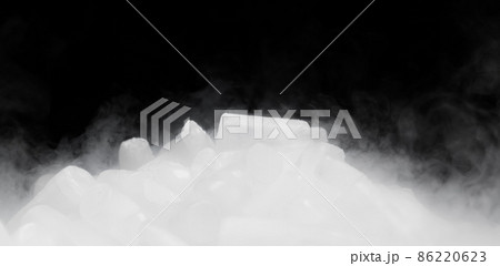 dry ice with vapor 86220623