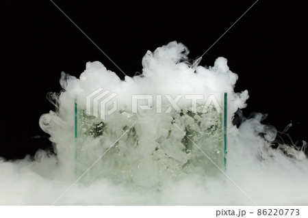 boiling dry ice with vapor boiling dry ice with vapor 86220773