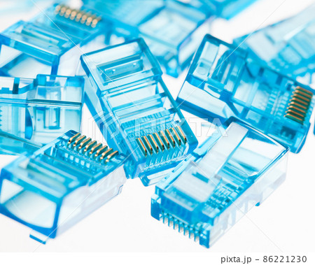 ethernet rj45 blue lan plugs 86221230