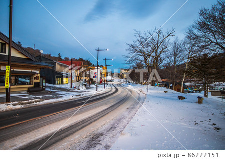奥日光　冬の町並み 86222151