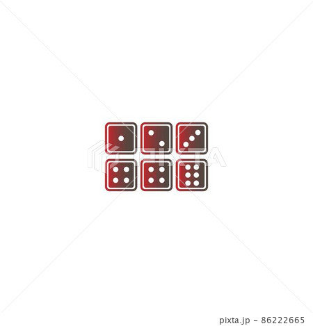 Dice icon logo design template illustration Dice icon logo design template illustration 86222665