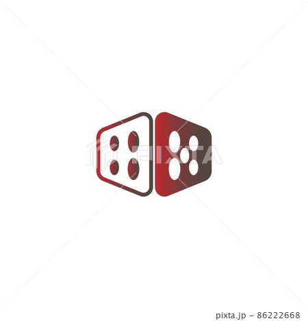 Dice icon logo design template illustration 86222668