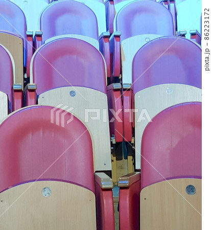Empty seats in the auditorium, vertical photo 86223172