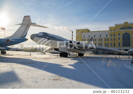 soviet Russian planes on the background of a sunny sky. 86223232