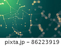Abstract background. Molecules technology with polygonal shapes, connecting dots and lines. Connection structure. Big data visualization. 86223919