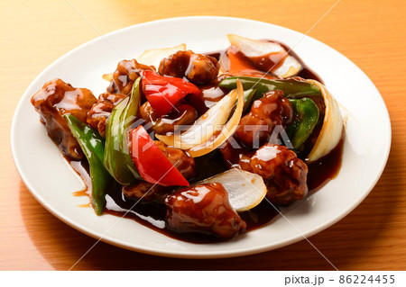 黒酢酢豚 中華料理 黒酢酢豚 中華料理 86224455