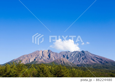 赤水展望広場から見る桜島 赤水展望広場から見る桜島 86224480