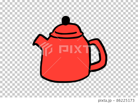 Hand drawn illustration of cute kettle Hand drawn illustration of cute kettle 86225173