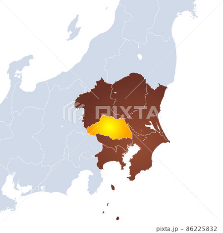 埼玉県地図と関東地方