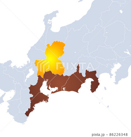 岐阜県地図と東海地方