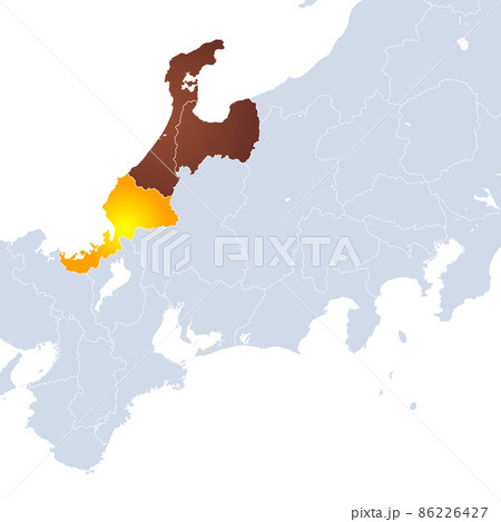 福井県地図と北陸地方