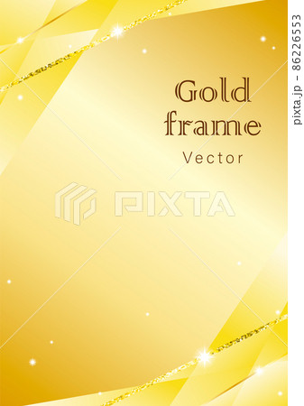 きらきらのラインで飾った金色に輝く背景イラスト(ベクター) きらきらのラインで飾った金色に輝く背景イラスト(ベクター) 86226553