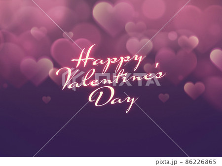 幻想的なハート　背景素材　バレンタイン 86226865